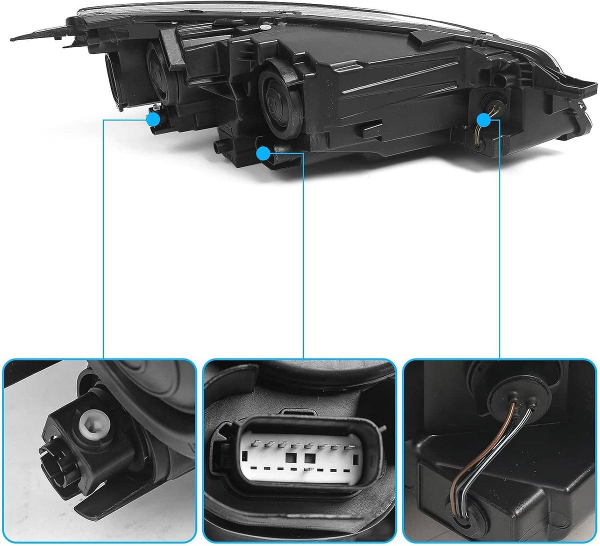 Solidspare Left Driver Side Halogen Headlight Assy w/Bulb For Ford Escape 2020 2021 2022