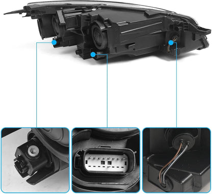 Solidspare Left Driver Side Halogen Headlight Assy w/Bulb For Ford Escape 2020 2021 2022