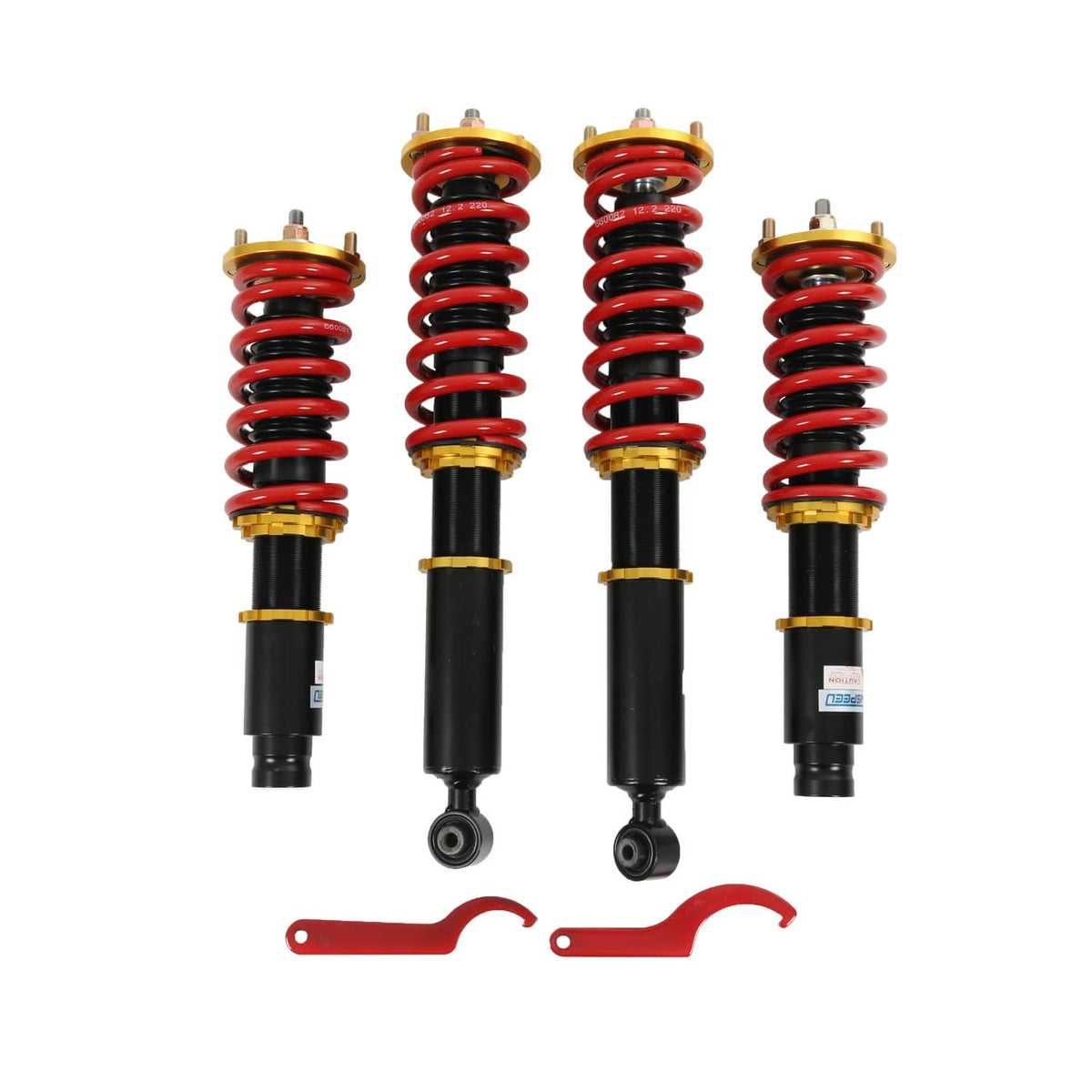 Solidspare 4PCS Coilovers Shocks Spring Kit For Honda 1996-2001 CR-V CRV Adjustable Height