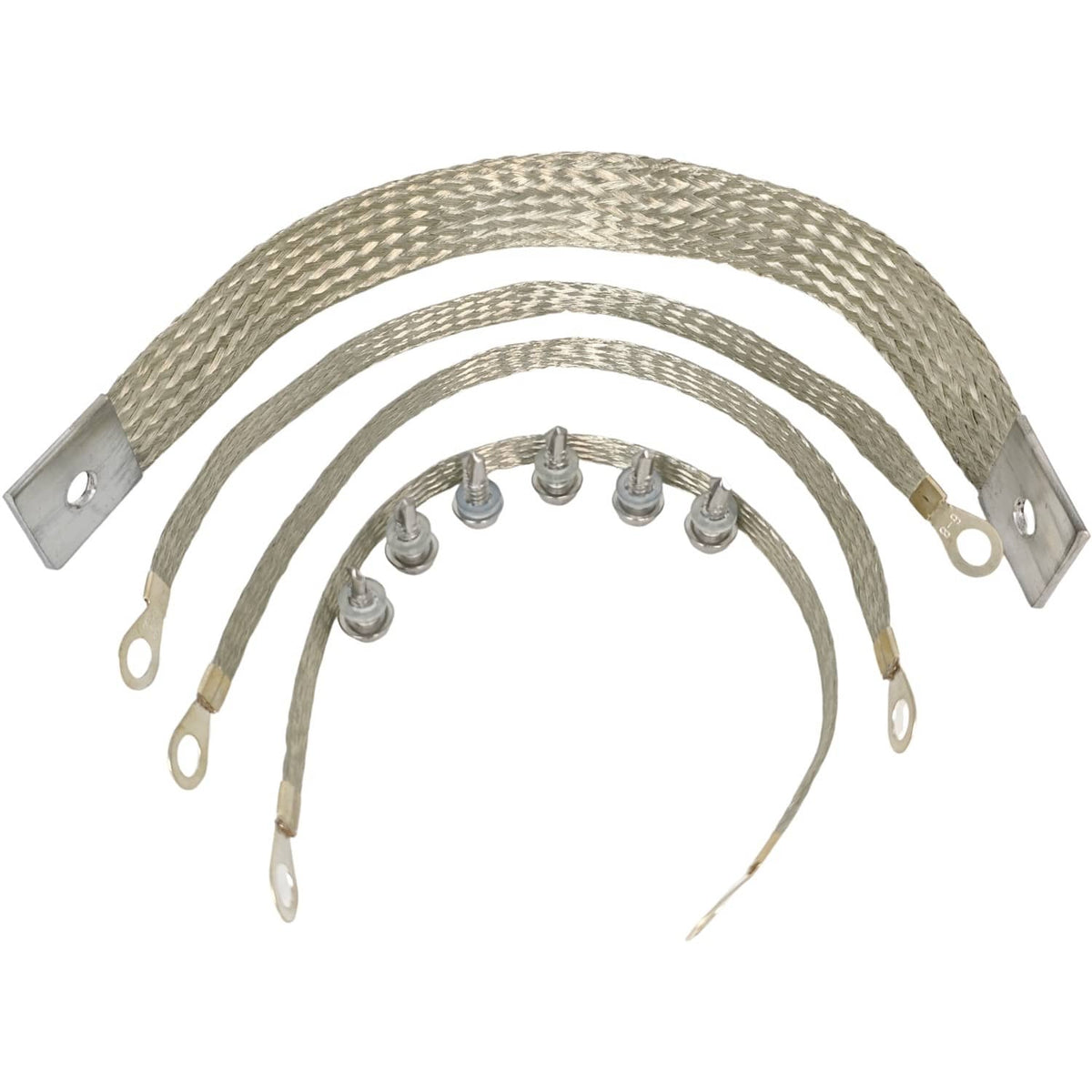 Solid Spare 40140 Engine Ground Strap Kit for Most Car Self-Tapping Screw Braided