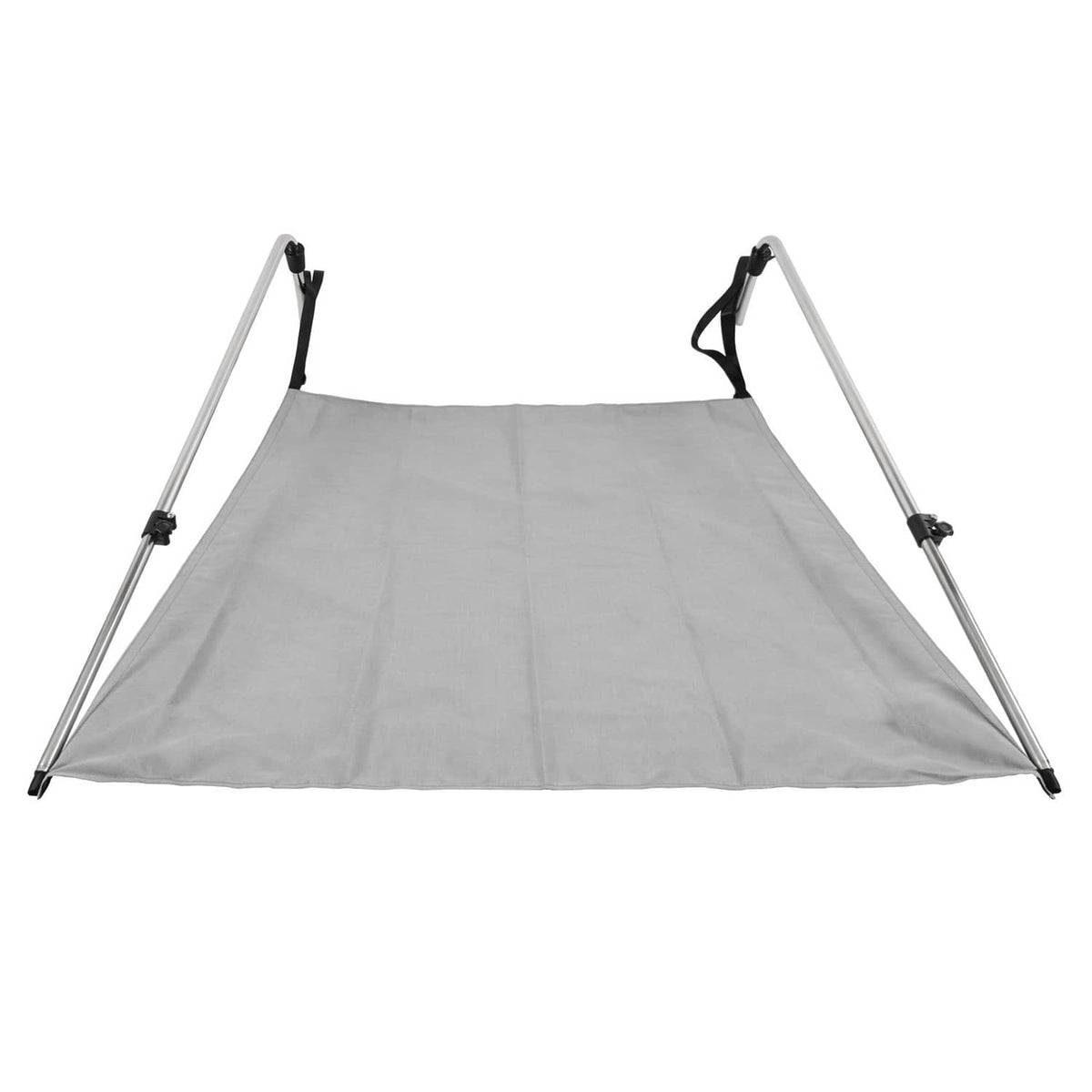 Solidspare Gray Boat Sun Shade 304 Stainless Steel+Fabric Canopy For Universal Boat