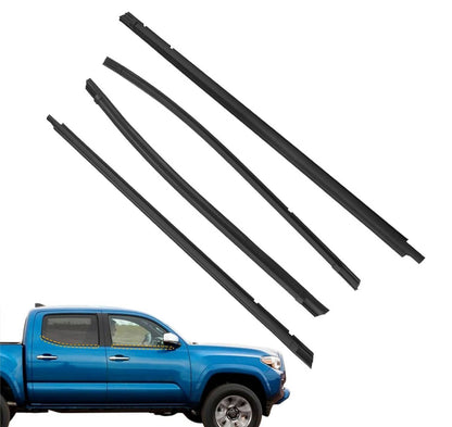 Solidspare 4Pcs Window Weatherstrip for Toyota Tacoma 2005-2015 Weatherstrip Trim Seal Belt