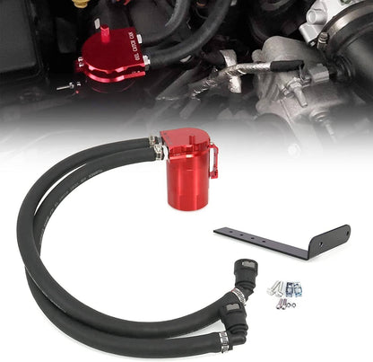 Solidspare Oil Catch Can Oil Separator for 2011-2021 Ford F150 5.0L & Raptor 2.7L 3.5L Red