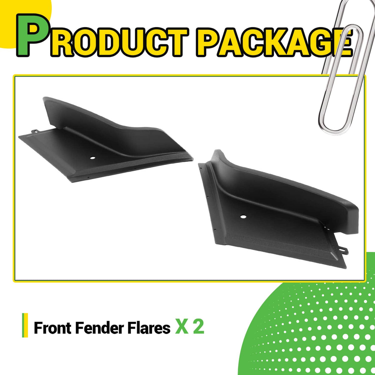 Solidspare Golf Cart Front Fender Flare Set For EZGO ST MPT Workhorse 1999-2013 Models