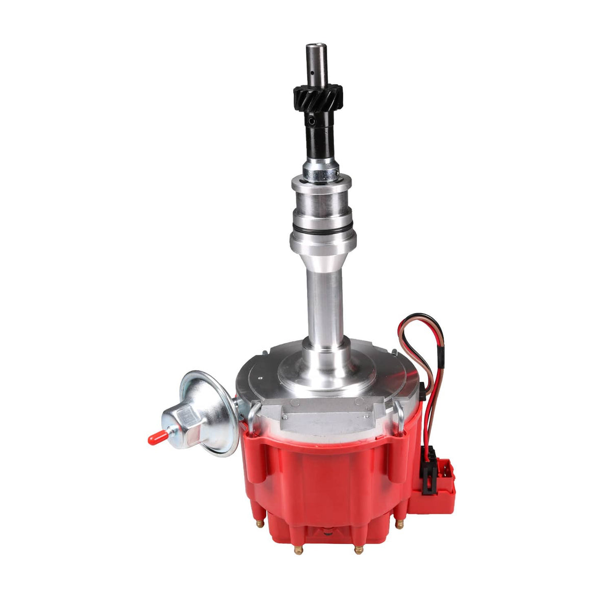 Solidspare Red HEI Distributor For Ford 351W Windsor w/ 65K Hi-output Coil & Pigtails NEW