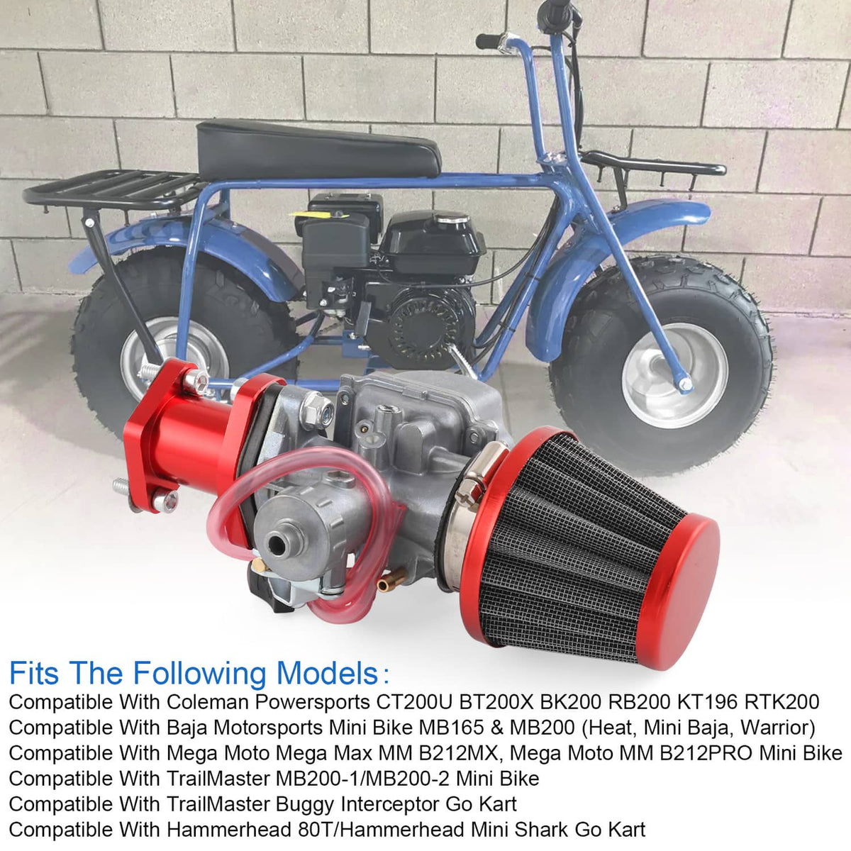 Solidspare Carburetor VM22 26mm For Predator 212cc 196cc CT200U Mikuni Mini Bike Go Kart