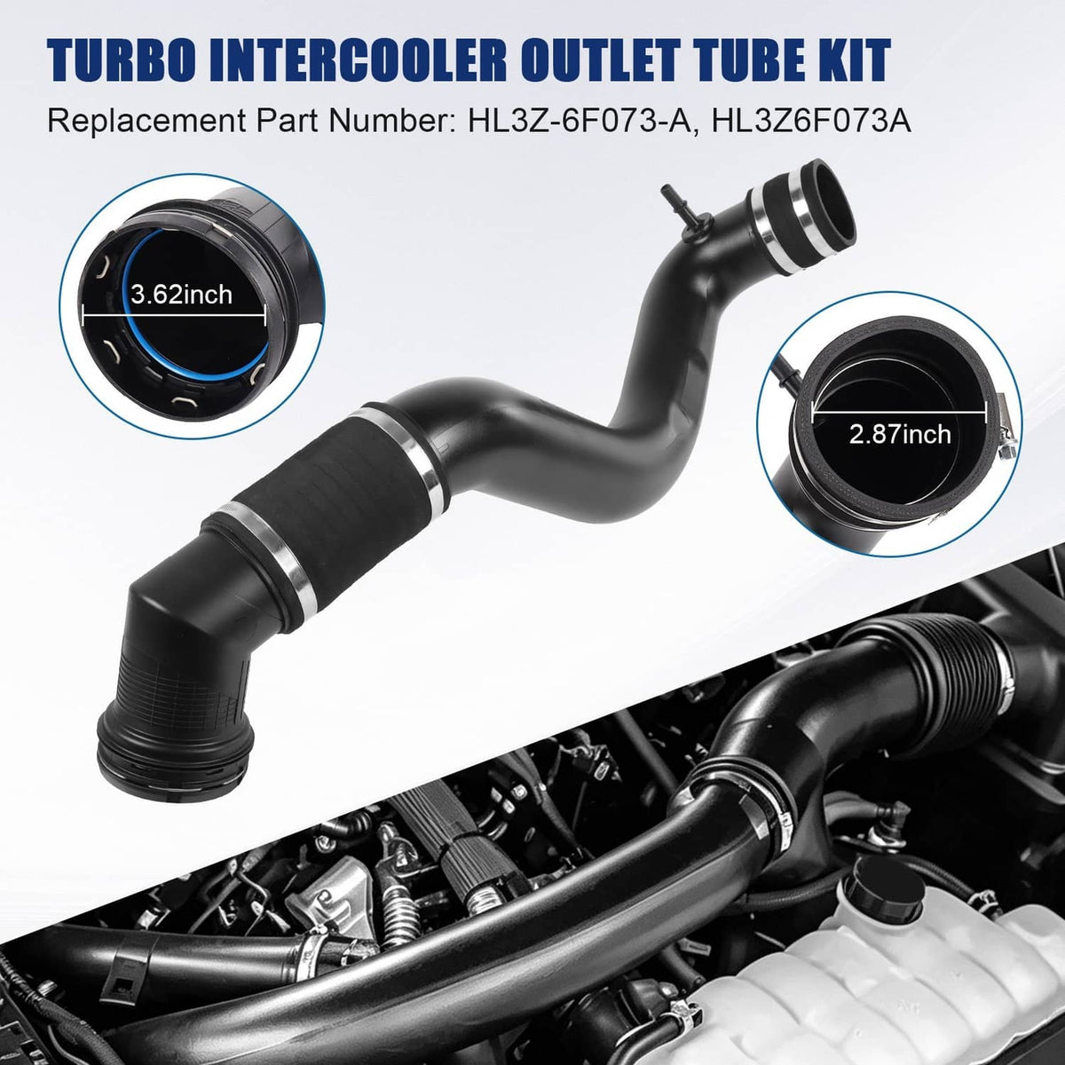 Solidspare Engine Turbo Intercooler Outlet Hose Pipe Tube FOR 2017-2020 Ford F-150 3.5L