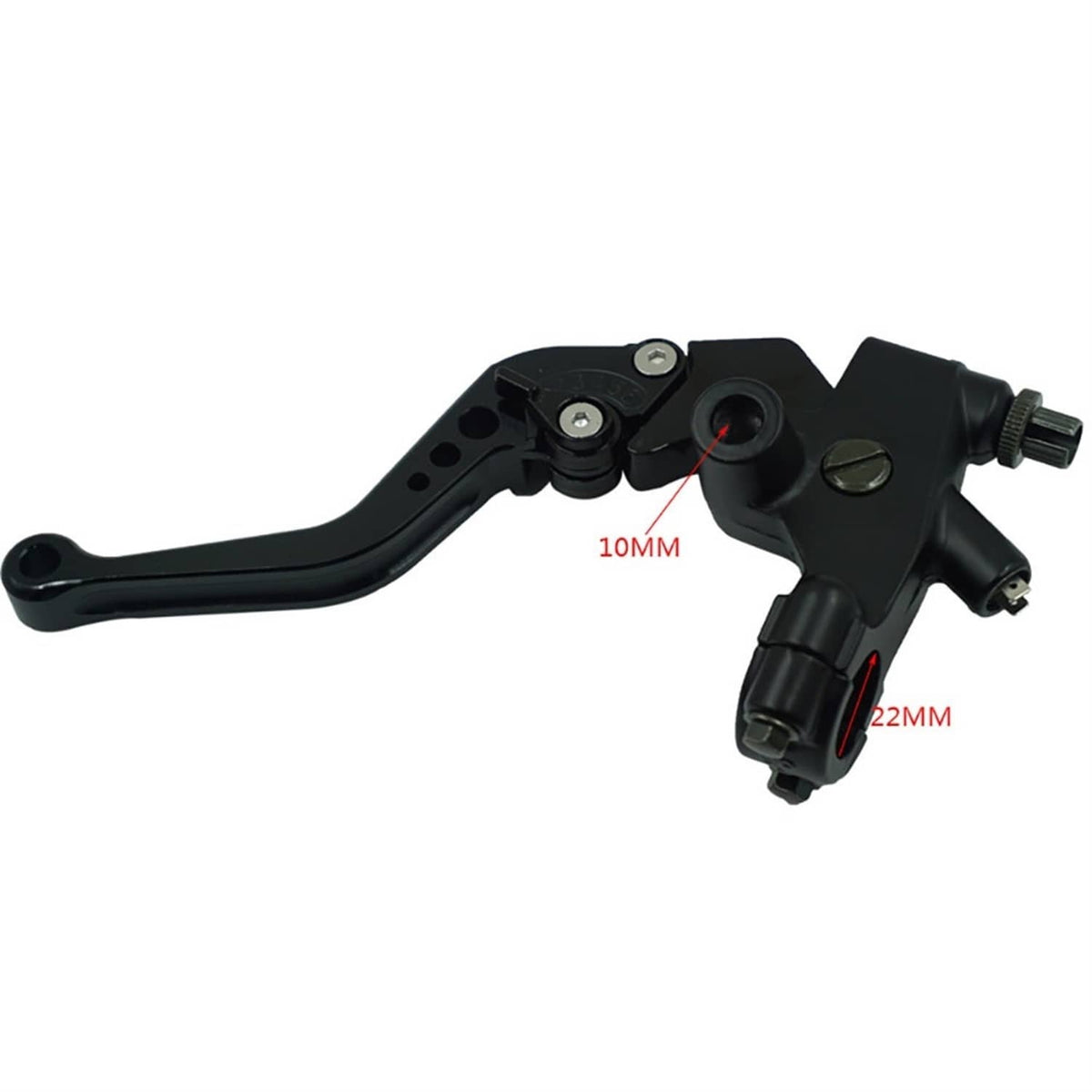 Solidspare 7/8'' 22mm Blue Motorcycle Brake Clutch Master Cylinder Lever Set
