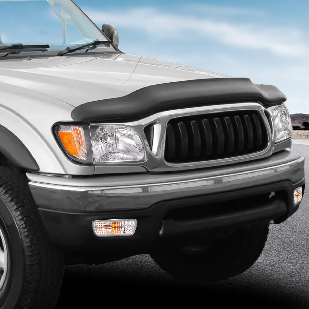Solid Spare For Toyota Tacoma 2001-2004 Headlights Corner Signal Lights Bumper Lamp w/Bulbs