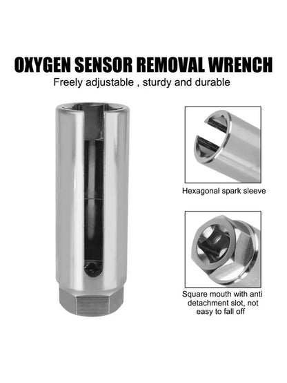 Solid Spare 7/8" 22mm O2 Oxygen Sensor Socket Wrench 1/2" Driver Offset Remover Socket Tool