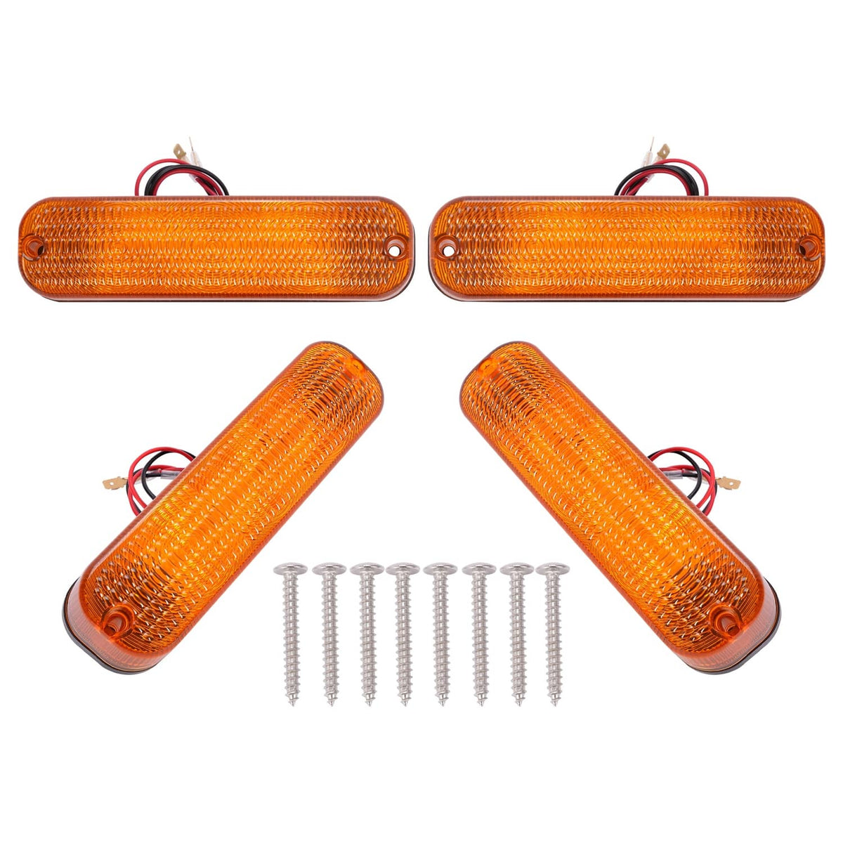 Solidspare 4 LED Amber Flashing Cab Lights For John Deere 30 Series 4030 4230 8450 #AR60250