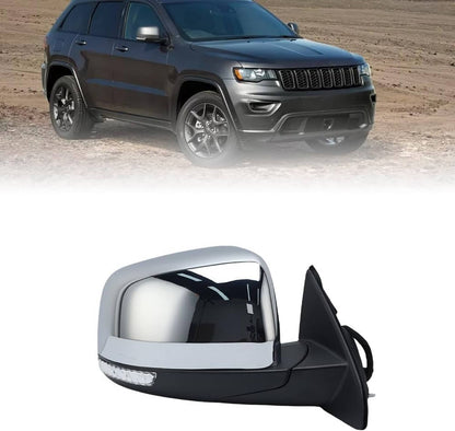 Solidspare Left Side Manual Fold Mirror Blind Spot For 11-22 Jeep Grand Cherokee 68236930AF