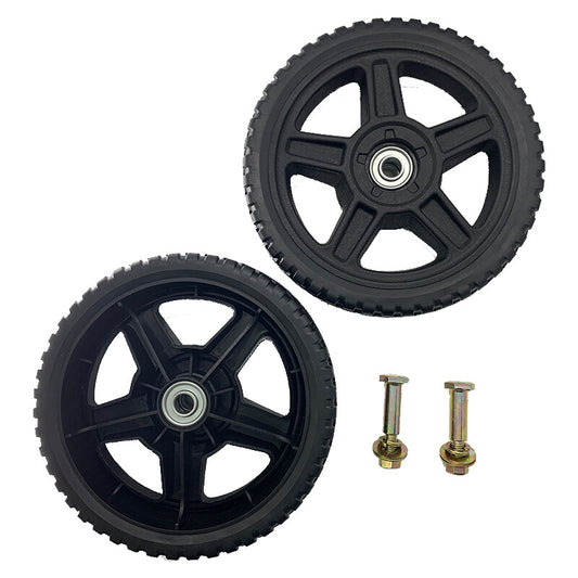 Solid Spare Raisman Set of 2 Wheel Kits for Push Mowers 12" Inch