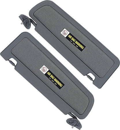 Solidspare Sun Visor Dark Gray Pair For 2006-2011 Honda Civic Visors Left & Right Visor Set