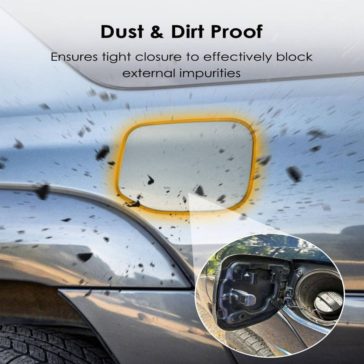 Solidspare Fuel Filler Tank Cover Door Lid Gas Cap For 2003-2009 Toyota 4Runner 77350-35050