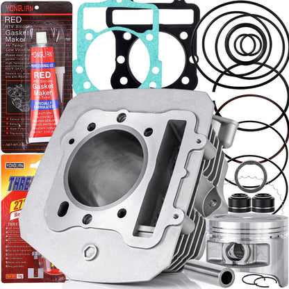 Solidspare Cylinder Barrel Piston Gasket Kit for Kawasaki Prairie KVF300A KVF300B 1999-2002