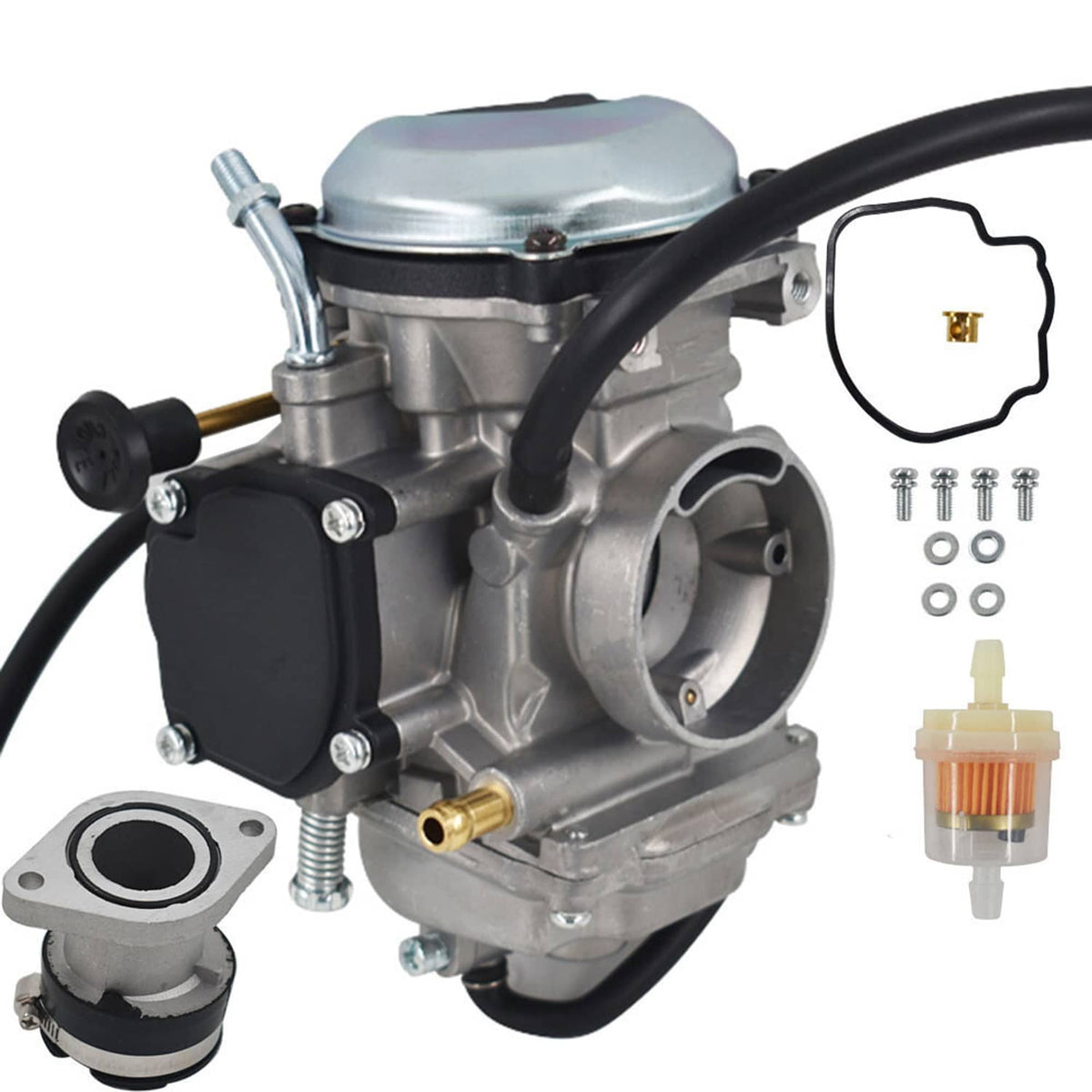 Solidspare Carburetor For Yamaha Bear Tracker 250 YFM250 Big Bear 350 YFM350 USA 1997-1999