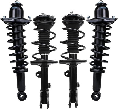 Solidspare 4Pcs Front & Rear Struts Assembly for 2009- 13 Toyota Corolla 1.8L 572597 572598
