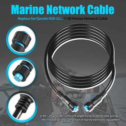 Solidspare 010-12528-30 Marine Network Cable 6.5 ft./2 m, Small Connector, for GLS 10
