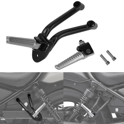 Solidspare Motorcycle Rear Foot Pegs Passenger FootRests For Honda Rebel CMX 300 500 17-24