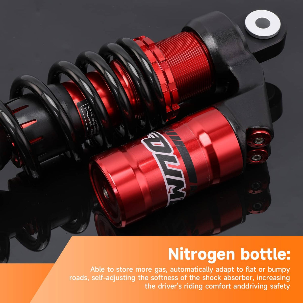 Solidspare For Honda Sportrax 300 TRX300EX 2x4 1993-2008 Stage 3 Front Air Shocks 327mm
