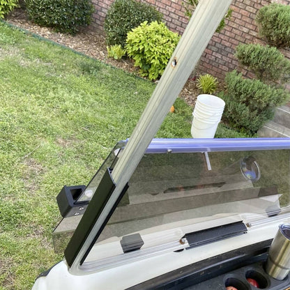 Solidspare Golf Cart Tinted Folding Windshield Windscreen For Yamaha G14 G16 G19 1995-2003
