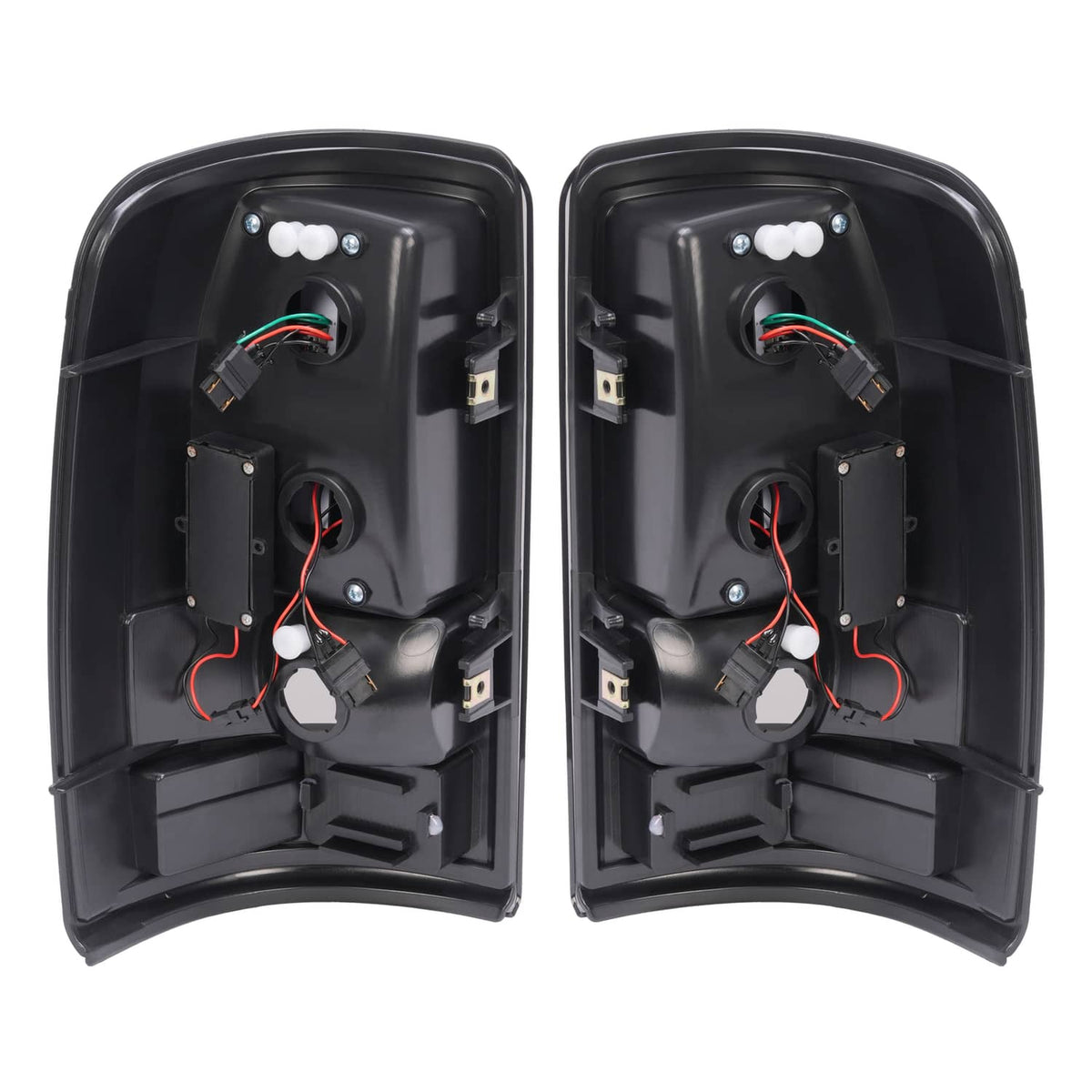 Solid Spare For 2000-2006 Chevy Suburban Tahoe GMC Yukon Black Smoke LED Tube Tail Lights