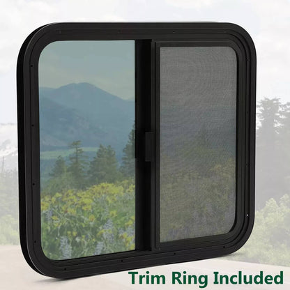 Solidspare Tinted Glass For Camper Trailer Horizontal Sliding Window RV Window 24" x 22"