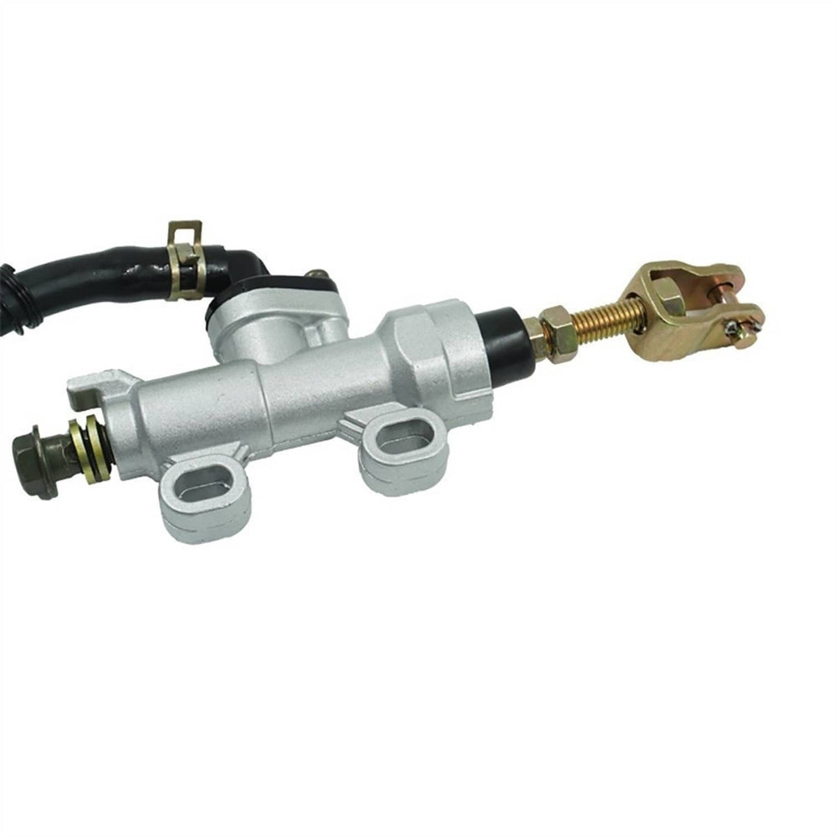 Solidspare SILVER Rear Brake Master Cylinder Pump For Motorcycle Go Kart ATV Dirt Pit Bike