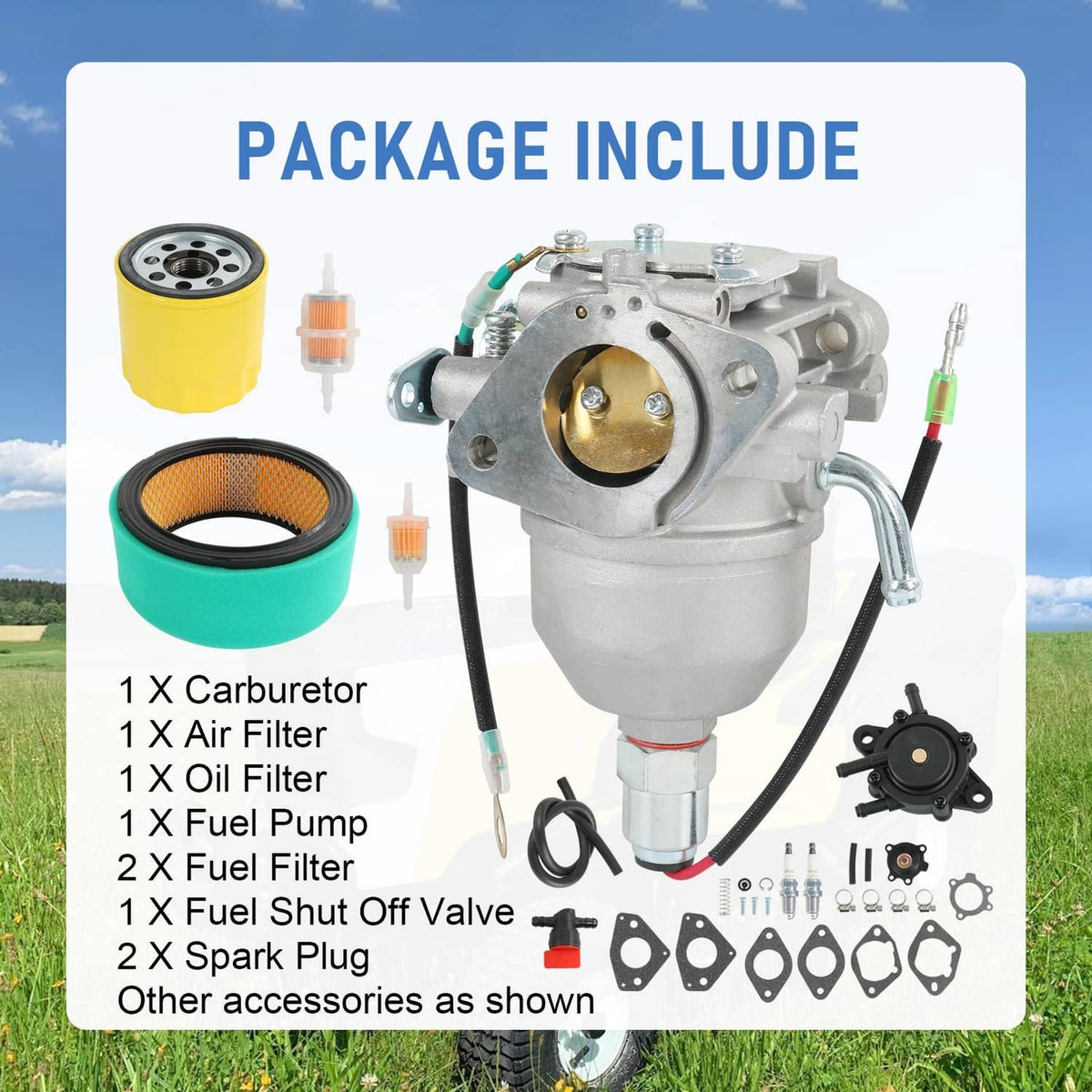 Solidspare Carburetor 24 853 19-S 24 853 09 24 053 50-S for Kohler CV18S CV20S CV22S CV725
