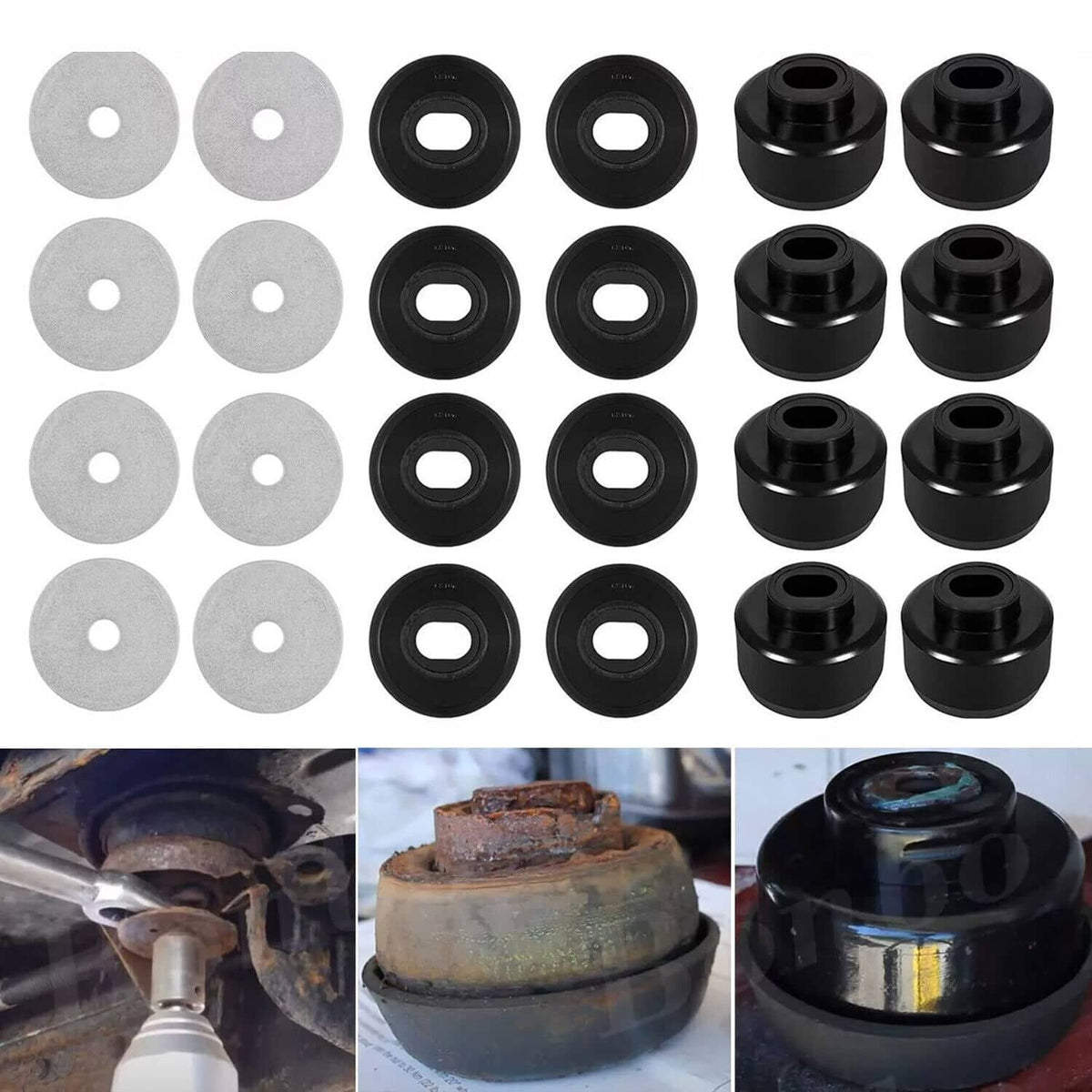 Solidspare Body Cab Mount Bushing Kit For 1999-2014 Chevy Silverado 1500 GMC Sierra 7-141