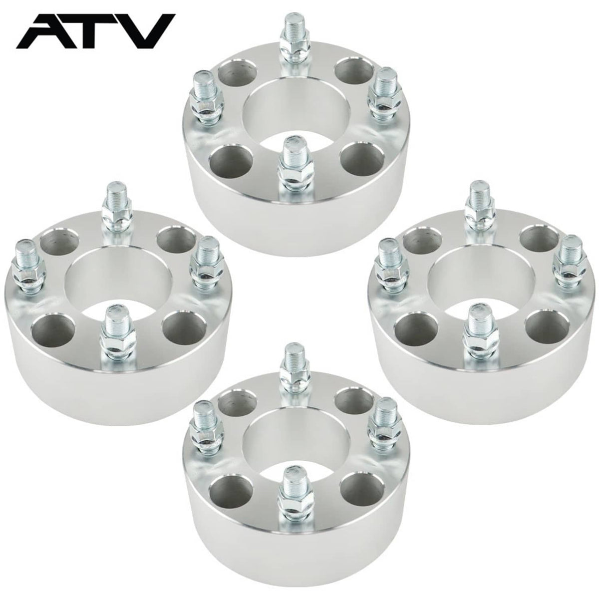 Solidspare 4Pcs 2" Wheel Spacers 4x4 4x101.6 1/2"x20 For Golf Carts  GO GO Club Cars