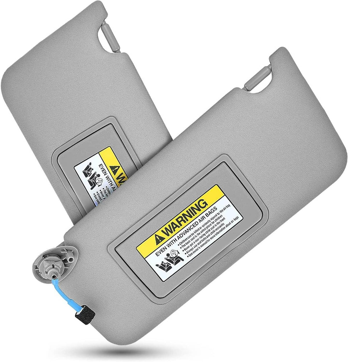 Solidspare 1 Pair Gray Sun Visor For Honda Accord 2008-17 83280-TA5-A51ZA w/ Light & Mirror
