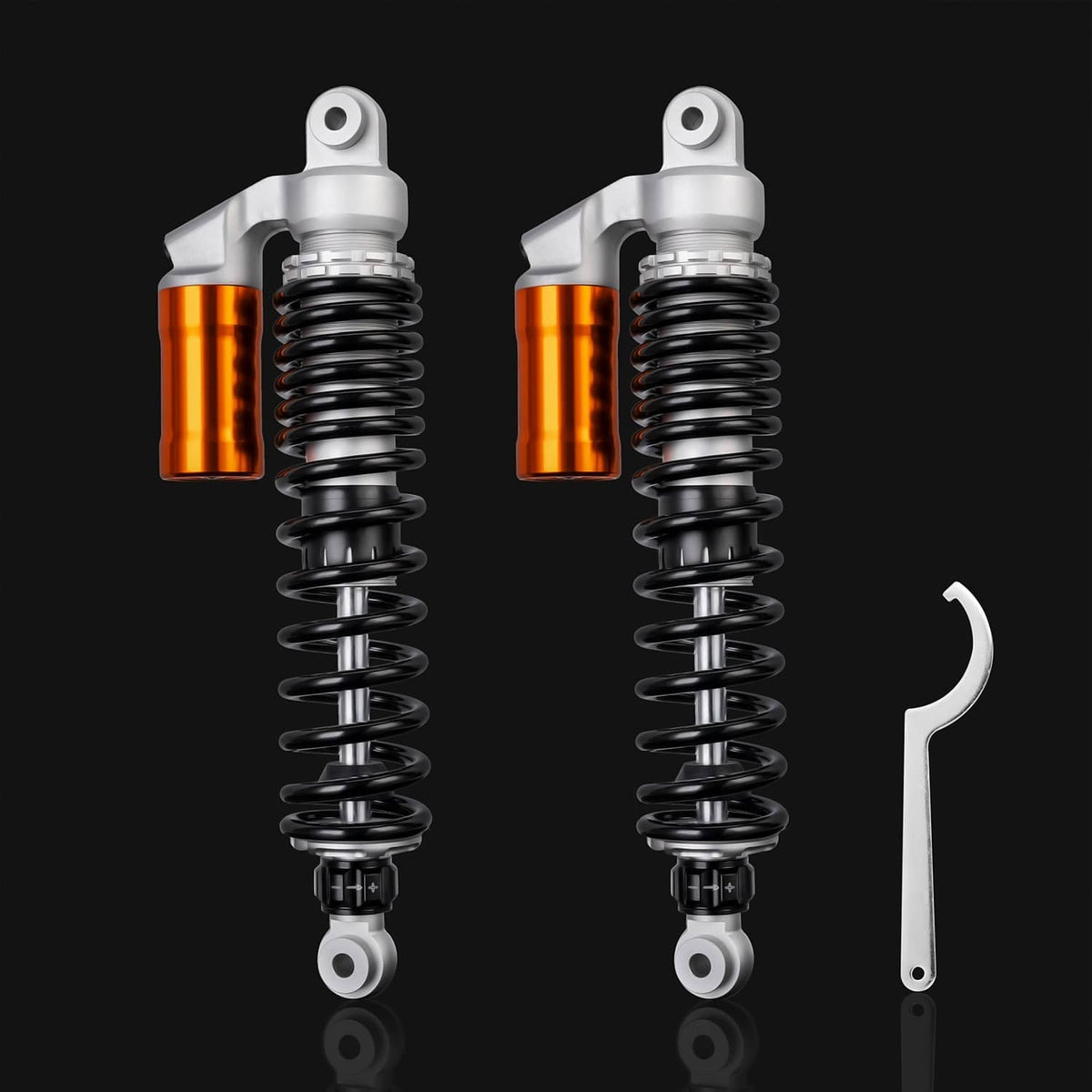 Solidspare Front Shocks Absorber Fit for 1987-2006 Yamaha Banshee 350 YFZ350 Black Spring