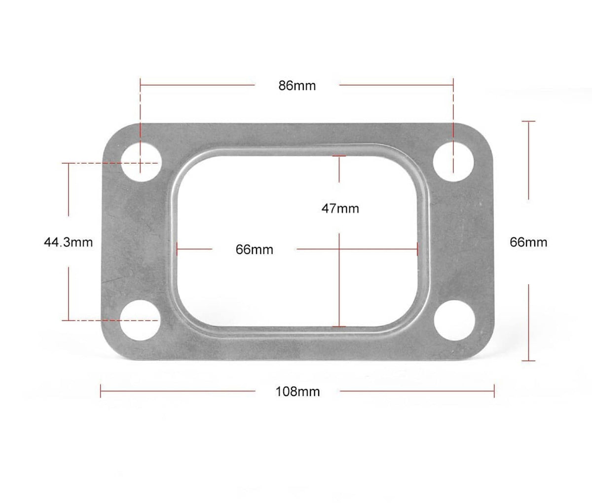 Solid Spare 2-Pack Garrett T3 Turbo Manifold Gasket Stainless Precision PTE Borg Warner EFR