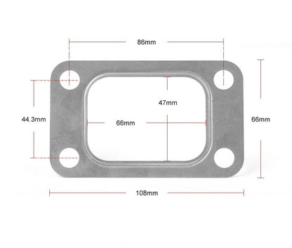 Solid Spare 2-Pack Garrett T3 Turbo Manifold Gasket Stainless Precision PTE Borg Warner EFR