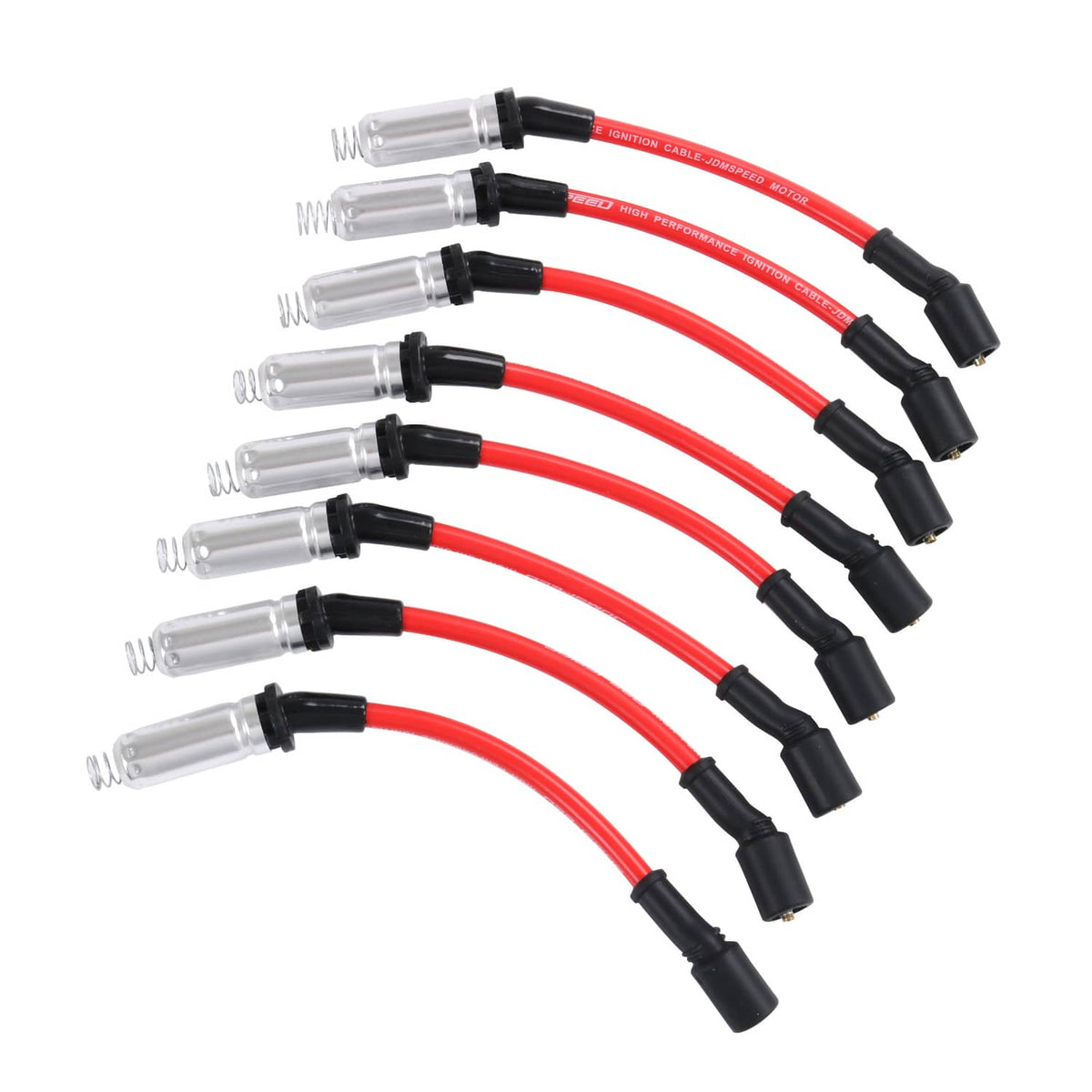 Solidspare 41-110 Iridium Spark Plugs & 48322 Spark Plug Wires For Chevy 5.3 6.0 6.2L
