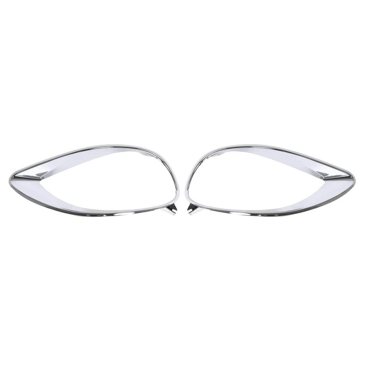 Solid Spare Left & Right Chrome Headlight Bezel Trim For Freightliner Columbia 2001-2017