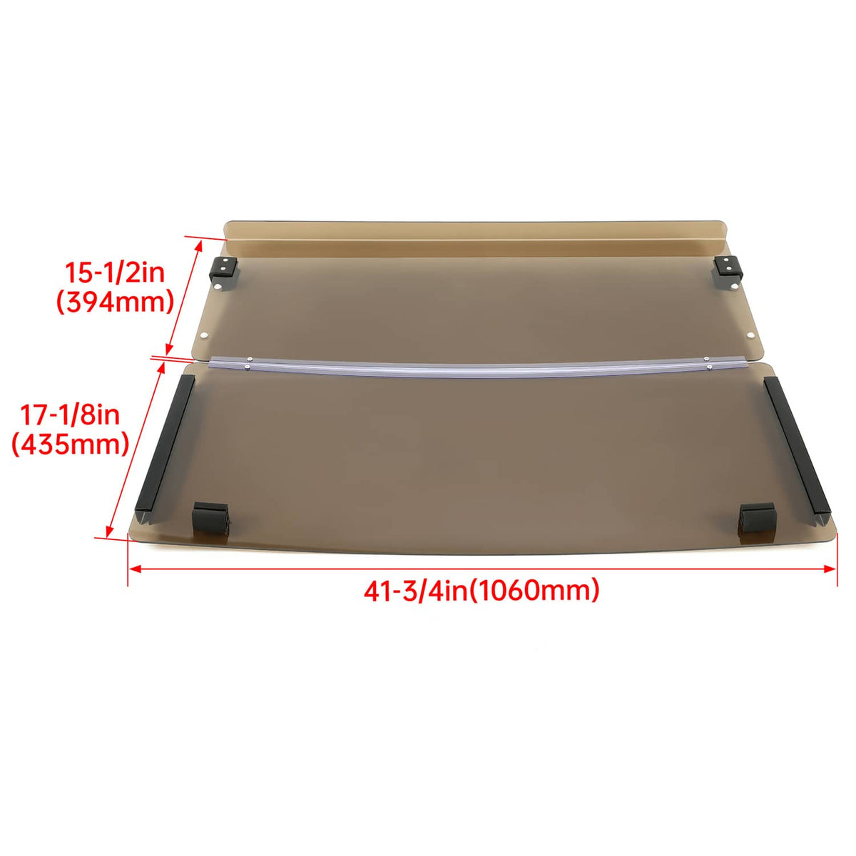 Solidspare New Tinted Golf Cart Folding Windshield For EZGO Marathon Gas/Electric 86-94