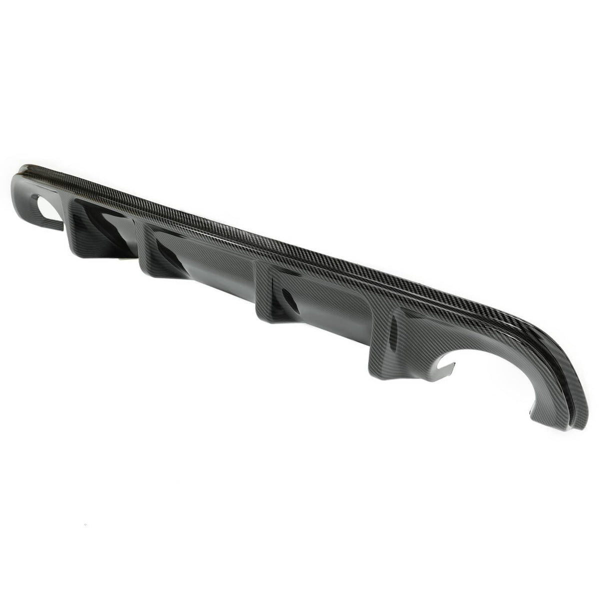 Solid Spare Rear Lip For 2014-2017 Infiniti Q50 Bumper Diffuser Wing Carbon Fiber Style