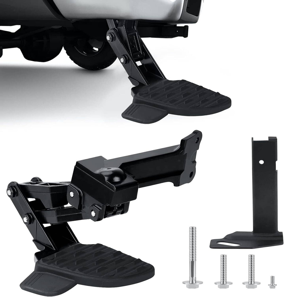 Solidspare Rear Bumper Retractable Side Bed Step For 2019-2024 Ram 2500 3500 82215842AH
