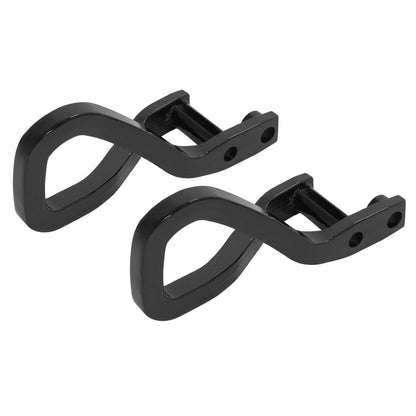 Solid Spare Heavy Duty Front Car Tow Hooks w/ Bolts For GMC Sierra 1500 2019-2026 Black