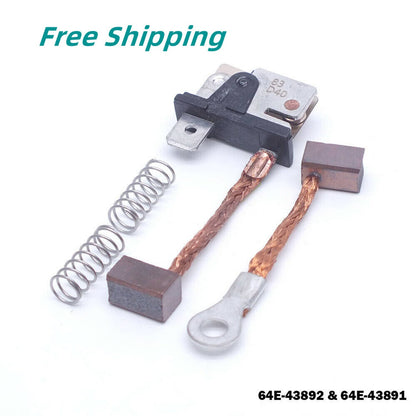 Solid Spare 64E-43892 & 64E-43891 Brush Set For Yamaha 115-225HP Trim & Tilt Outboard Motor