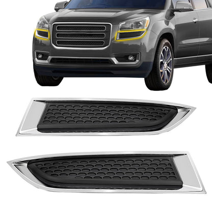 Solid Spare Headlight Cover Trim Set For 2013-2017 GMC Acadia Molding #20982400 20982401