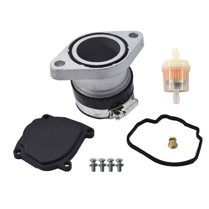 Solidspare Carburetor W/ Intake Manifold Boot For Yamaha Big Bear Wolverine 350 YFM350 USA
