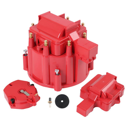 Solidspare Red HEI Large Distributor Cap Rotor Kit FOR CHEVY GM SBC BBC 305 327 350 396 454