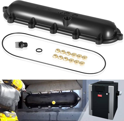Solid Spare Replacement Return Header for Raypak 206A - 407A with Seal & Flange Nut Kit