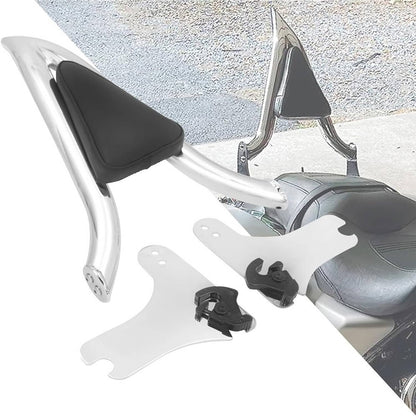 Solidspare New 22'' Chrome Backrest Sissy Bar For Harley Road King Electra Glide 1997-2008