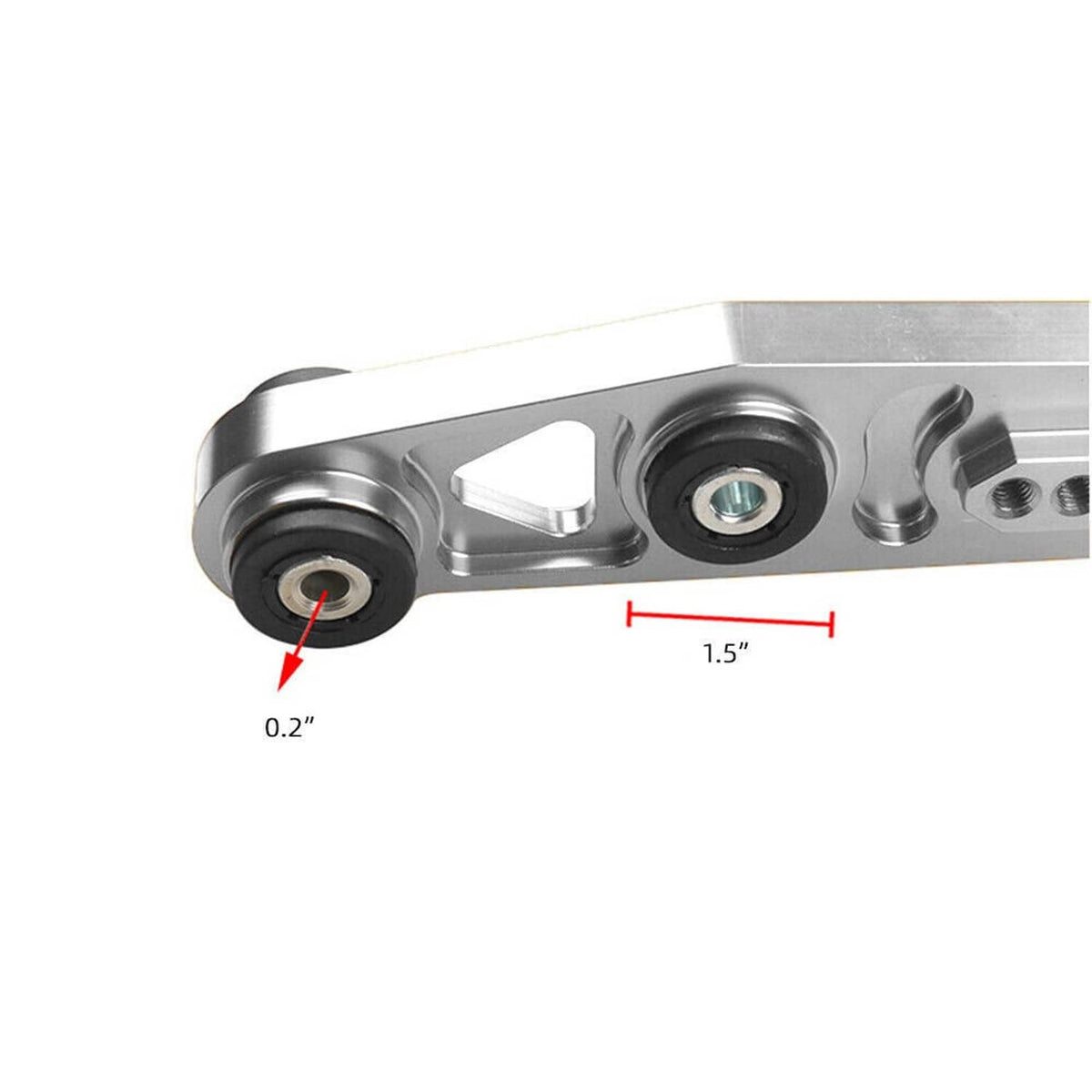 Solidspare New 2Pcs Aluminum Rear Lower Control Arm for Honda Civic EK 1996-2000 EX SI