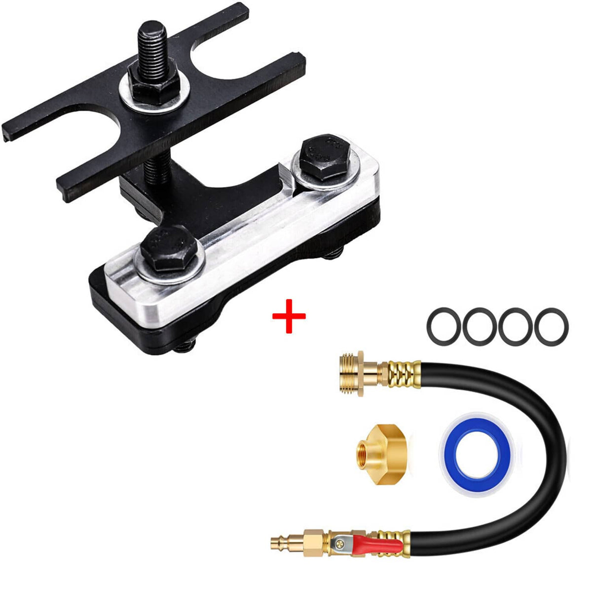 Solidspare LS Engine Valve Spring Compressor Tool & Air Holding Hose For GM LS1 LS3 LS2 LS6